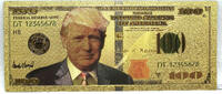 USA Banknoten  Donald Trump $100 Federal Reserve Note Novelty 24K Gold F... 28.17 元 含税 ＋  -7.13 元 运费