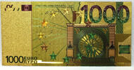 USA Banknoten  Euro European Union Novelty 24K Gold Foil Plated €1000 No... 28.17 元 含税 ＋  -7.13 元 运费