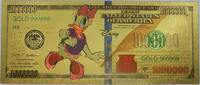 USA Banknoten  Daisy Duck Walt Disney $1000000 Note Novelty 24K Gold Foi... 28.17 元 含税 ＋  -7.13 元 运费