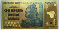 USA Banknoten  100 Trillion Zimbabwe Novelty 24K Gold Foil Plated Note C... 28.17 元 含税 ＋  -7.13 元 运费