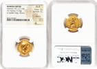 Italy AV AUREUS Hadrian (AD 117-138). AV aureus (19mm, 7.23 gm, 5h). NGC Choice Fine 5/5 - 3/5, -