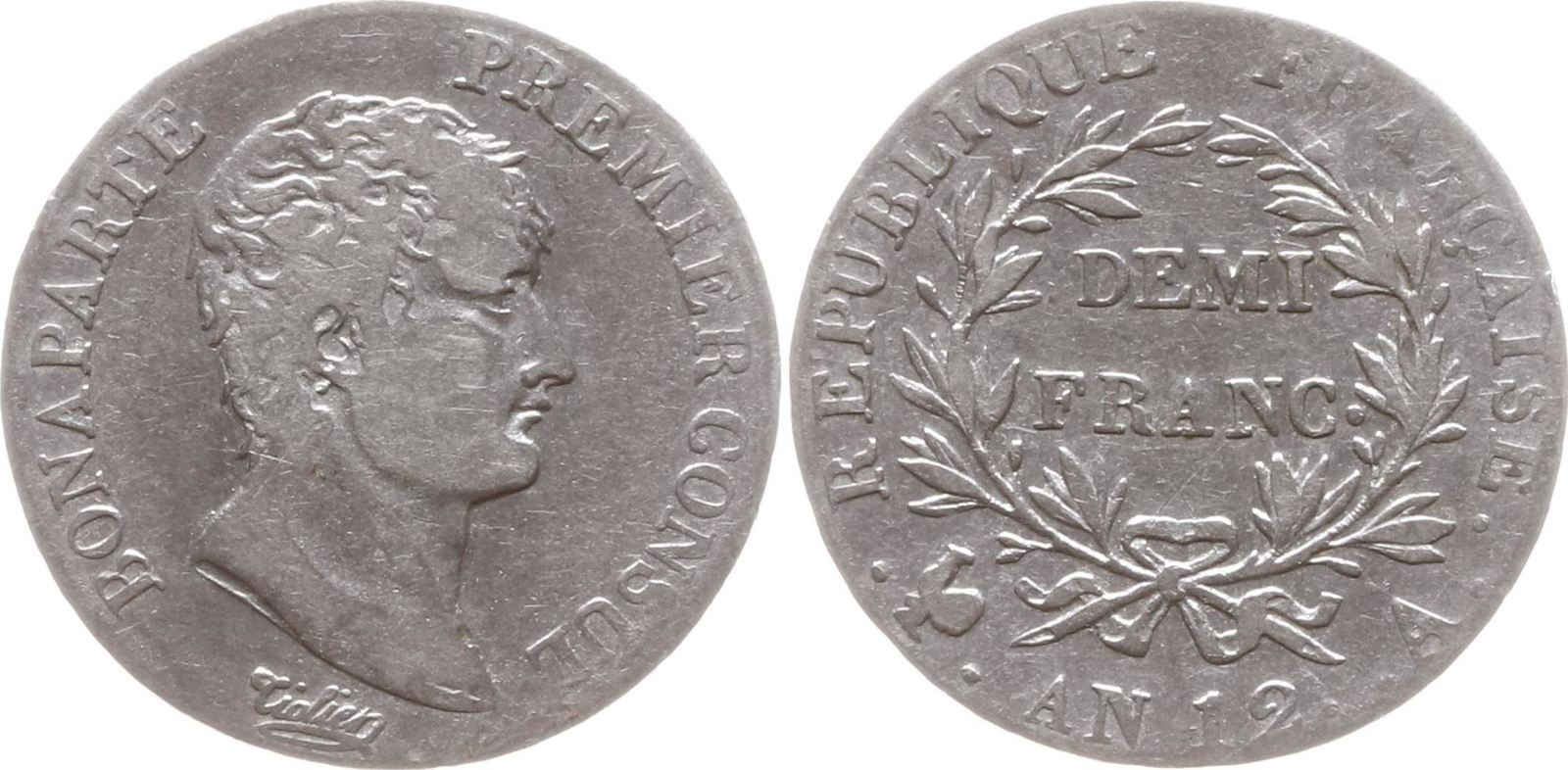 1/2 franc an 12 a frankreich paris, consulat