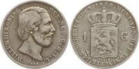 Niederlande, Königreich 1 Gulden Wilhelm III., 1849 - 1890 -