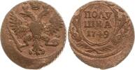 Russland Polushka (1/4 Kopeke) Elisabeth I., 1741 - 1761 -
