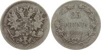 Finnland 25 Penniä Nikolaus II. von Russland, 1894 - 1917 -