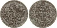 Finnland 25 Penniä Nikolaus II. von Russland, 1894 - 1917 -