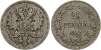 Finnland 25 Penniä Nikolaus II. von Russland, 1894 - 1917 -
