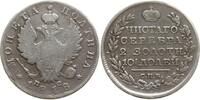 Russland Poltina (1/2 Rubel) St. Petersburg, Alexander I., 1801 - 1825 -