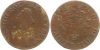 Frankreich, Königreich Quatre deniers de Strasbourg Ludwig XIV., 1643 - 1715 -