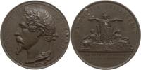 Frankreich, Kaiserreich, Paris, Stadt Große Zinkmedaille Napoleon III., 1852 - 1870, v. Caqué und Oudine, Exposition Universelle -
