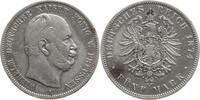 Kaiserreich Deutschland, Königreich Preußen 5 Mark 1874 A Wilhelm I., 18... 375.36 元 含税 ＋  83.41 元 运费