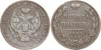 Russland, Kaiserreich Poltina (1/2 Rubel) Nikolaus I., 1825 - 1855, St. Petersburg -