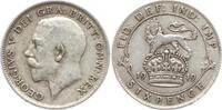 Großbritannien 6 Pence George V., 1910 - 1936 -