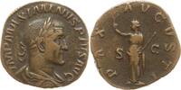 Römische Kaiserzeit Sesterz Maximinus I. Thrax, 235 - 238, Pax steht n.l., hält Zweig und Zepter -