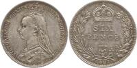 Großbritannien 6 Pence Victoria, 1837 - 1901 -