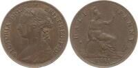 Großbritannien 1/2 Penny (Halfpenny) Victoria, 1837 - 1901 -