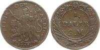 Schweden, Königreich Cu Notdaler Karl XII., 1697-1718, Emission zur Kriegsfinanzierung v. Görtz, Flink och färdig -