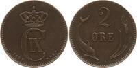 Dänemark, Königreich 2 Öre Christian IX., 1863 - 1906 -