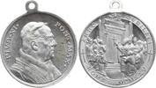 Vatikan Tragbare Aluminiummedaille Pius XI., 1922-1939, auf das Jubeljahr, heilige Pforte -