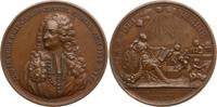 Schweiz-Genf Große Bronzemedaille von Dassier, auf die Ernennung Louis Le Fort zum 1. Syndicus der Stadt -