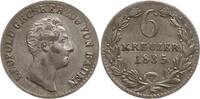 Baden, Großherzogtum 6 Kreuzer Leopold, 1830 - 1852 -
