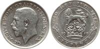 Großbritannien 6 Pence George V., 1910 - 1936 -
