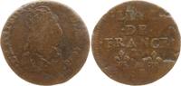 Frankreich, Königreich Liard de France Ludwig XIV., 1643 - 1715, Meung sur Loire -