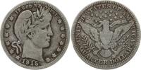 USA Barber Quarter Dollar -