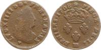 Frankreich, Königreich Deux deniers de Strasbourg Ludwig XIV., 1643 - 1715 -