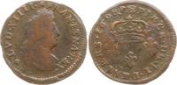 Frankreich, Königreich Deux deniers de Strasbourg Ludwig XIV., 1643 - 1715 -