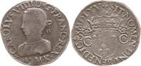 Frankreich, Königreich Teston Charles IX., 1560 - 1574, Bordeaux -