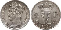 Frankreich, Königreich 1/4 Franc Karl X., 1824 - 1830, Paris -