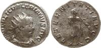 Römische Kaiserzeit Antoninian Valerianus, 253-260, Rom, AETERNITATI AVGG, Saturn steht r., hält ein Zepter -