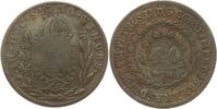 Brasilien 40 Reis auf 80 Reis Pedro II., 1831 - 1889, Rio de Janeiro, Gegenstempel auf 80 Reis -