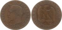 Frankreich, Kaiserreich 5 Centimes Napoleon III., 1852 - 1870, Paris, Mzz. Hund (Chien) -