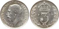 Großbritannien 3 Pence George V., 1910 - 1936 -