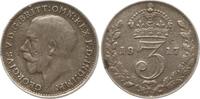 Großbritannien 3 Pence George V., 1910 - 1936 -