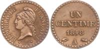 Frankreich, 2. Republik 1 Centime 1848 A Dupré, Paris Besser als sehr sc... 125.51 元 含税 ＋  83.67 元 运费