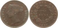 Straits Settlements 1 Cent Victoria, 1837 - 1901, East India Company -