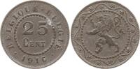 Belgien, Königreich 25 Centimes Albert I., 1909 - 1934 -