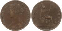Großbritannien 1/2 Penny (Halfpenny) Victoria, 1837 - 1901 -
