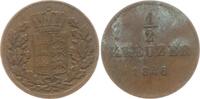 Württemberg, Königreich 1/2 Kreuzer Wilhelm I., 1816 - 1864 -