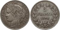 Frankreich, 3. Republik, Provisorische Regierung 5 Francs 1870 A Type Cé... 500.48 元 含税 ＋  83.41 元 运费