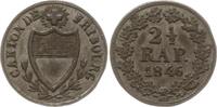 Schweiz - Freiburg, Kanton 2 1/2 Rappen -