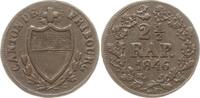 Schweiz - Freiburg, Kanton 2 1/2 Rappen -