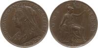 Großbritannien 1 Penny Victoria, 1837 - 1901 -