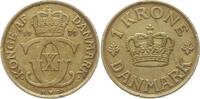 Dänemark, Königreich 1 Krone 1939 Christian X., 1912 - 1947 Sehr schön 25.10 元 含税 ＋  83.67 元 运费