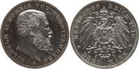 Kaiserreich Deutschland, Königreich Württemberg 3 Mark Wilhelm II., 1891 - 1918 -