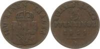 Preußen, Königreich 3 Pfennig Friedrich Wilhelm IV., 1840 - 1861 -