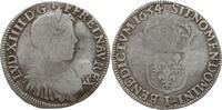 Frankreich, Königreich 1/2 Ecu a la mèche longue Ludwig XIV., 1643 - 1715, Limoges -